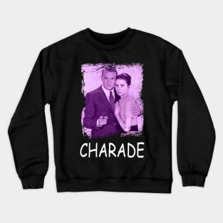 Suspenseful Soirées Charades Vintage Film Couture Threads Tribute Crewneck Sweatshirt